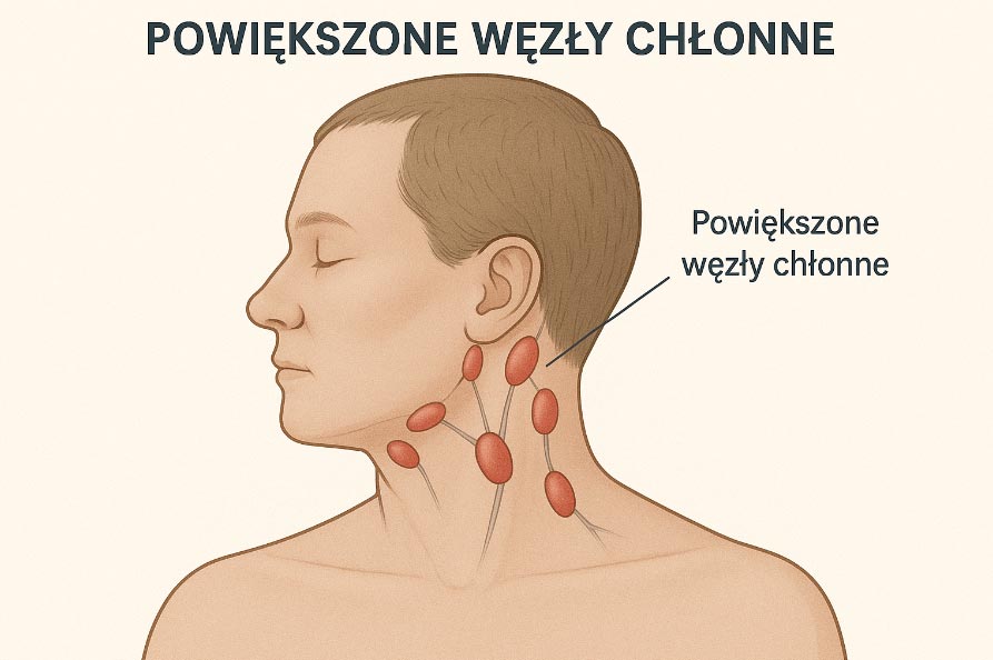 Jak wyglądają powiększone węzły chłonne?