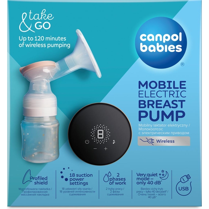 CANPOL Babies with nasal aspirator double electric breast pump, 1