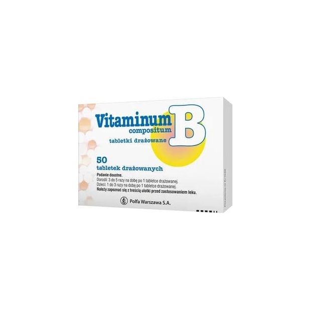 Vitaminum B Compositum 50 Tabletek Drażowanych - Apteka-Zdrowie