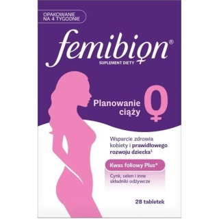 Femibion 0 Planowanie ciąży kwas foliowy 28 tabletek - zdjęcie poglądowe #1