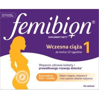 Femibion 1 Wczesna ciąża 28 tabletek - zdjęcie poglądowe #1