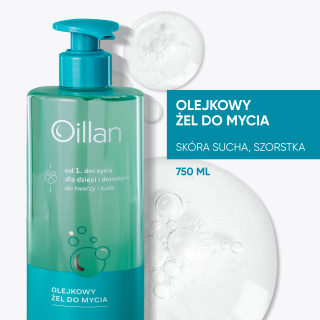 OILLAN Olejkowy żel do mycia, 750 ml - zdjęcie poglądowe #4