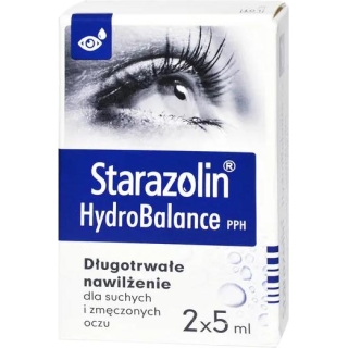 STARAZOLIN HydroBalance PPH, krople do oczu, 2 x 5 ml - zdjęcie poglądowe #1