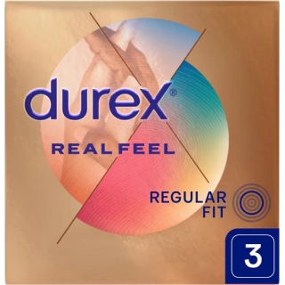 DUREX Real Feel Prezerwatywy, 3 sztuki - zdjęcie poglądowe #1