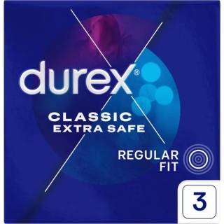 DUREX Extra Safe Prezerwatywy, 3 sztuki - zdjęcie poglądowe #1