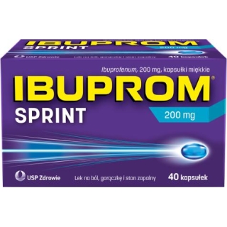 IBUPROM SPRINT 200 mg, 40 kapsułek miękkich - zdjęcie poglądowe #1