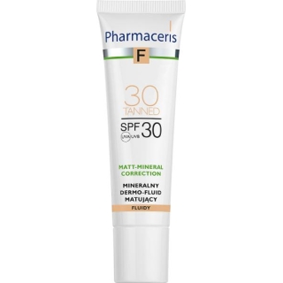 PHARMACERIS F Mineralny Dermo-Fluid matujący tanned 30 SPF30, 30ml - zdjęcie poglądowe #1