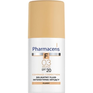 PHARMACERIS F Fluid kryjący Bronz 03 SPF20, 30 ml - zdjęcie poglądowe #1