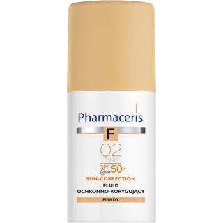 PHARMACERIS F Fluid łagodzący podrażnienia ochronno-korygujący Sand 02 SPF50, 30 ml - zdjęcie poglądowe #1