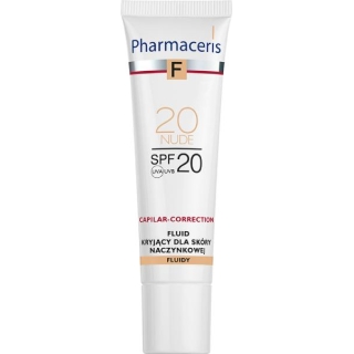 PHARMACERIS F Fluid kryjący do skóry naczynkowej Nude 20 SPF20, 30 ml - zdjęcie poglądowe #1