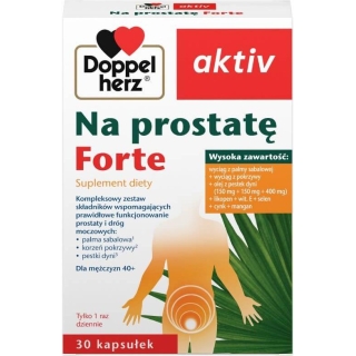 DOPPELHERZ AKTIV Na Prostatę Forte, 30 kapsułek - zdjęcie poglądowe #1