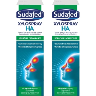 2 x SUDAFED XyloSpray HA, aerozol do nosa, 10 ml - zdjęcie poglądowe #1