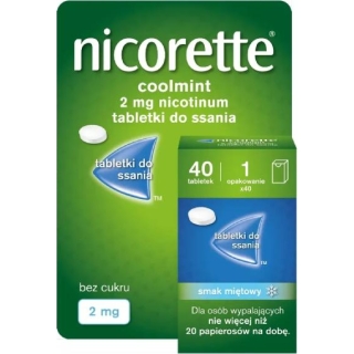 NICORETTE COOLMINT 2 mg, 40 tabletek do ssania - zdjęcie poglądowe #1