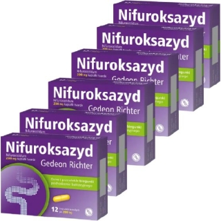 6 x Nifuroksazyd 200 mg 12 kapsułek - zdjęcie poglądowe #1