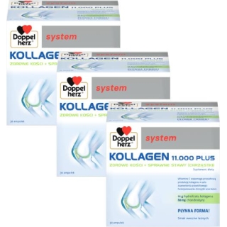 3 x Doppelherz System Kollagen 11.000 PLUS - zdjęcie poglądowe #1