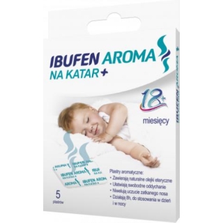 IBUFEN AROMA Plastry na katar+ powyżej 18 miesięcy, 5 sztuk - zdjęcie poglądowe #1