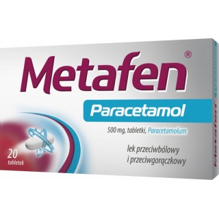 METAFEN paracetamol 500 mg, 20 tabletek - zdjęcie poglądowe #1