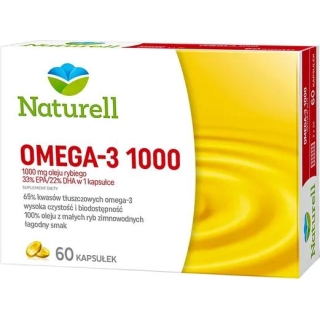 NATURELL Omega-3 1000, 60 kapsułek - zdjęcie poglądowe #1