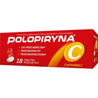 POLOPIRYNA C, 18 tabletek musujących - zdjęcie poglądowe #1