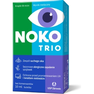 NOKO TRIO Krople do oczu, 10 ml - zdjęcie poglądowe #1