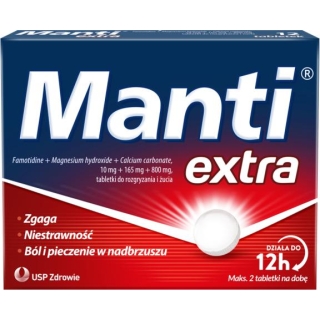 MANTI EXTRA Tabletki do rozgryzania i żucia, 24 sztuki - zdjęcie poglądowe #1