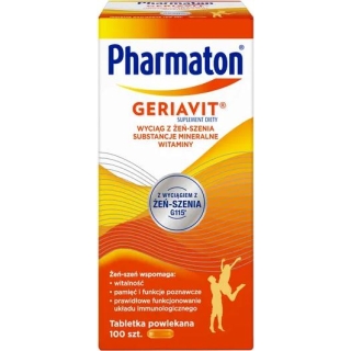 PHARMATON Geriavit, 100 tabletek - zdjęcie poglądowe #1