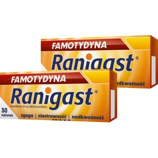 2 x Famotydyna Ranigast 20mg, 30 tabletek powlekanych - zdjęcie poglądowe #1