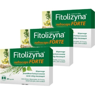 3 x FITOLIZYNA nefrocaps Forte, na nerki, 30 kapsułek - zdjęcie poglądowe #1