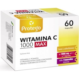 PROTEGO Witamina C 1000 Max, 60 kapsułek - zdjęcie poglądowe #1