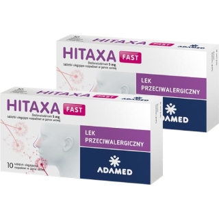 2 x Hitaxa Fast 5mg 10 tabletek - zdjęcie poglądowe #1