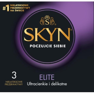 SKYN Elite prezerwatywy nielateksowe, 3 sztuki - zdjęcie poglądowe #1