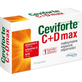 CEVIFORTE C+D Max, 30 kapsułek - zdjęcie poglądowe #1