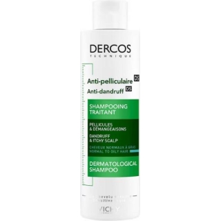 VICHY DERCOS DS Szampon przeciwłupieżowy łupież tłusty, 200 ml - zdjęcie poglądowe #1