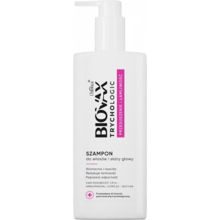 BIOVAX Trychologic przesuszenie i łamliwość szampon, 200 ml - zdjęcie poglądowe #1