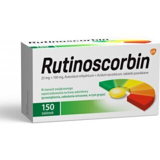 Rutinoscorbin 150 tabletek - zdjęcie poglądowe #1