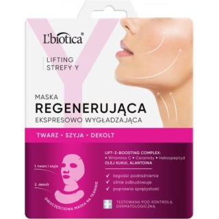 L'BIOTICA Lifting Strefy Y Regenerująca maska do twarzy, 1 sztuka - zdjęcie poglądowe #1