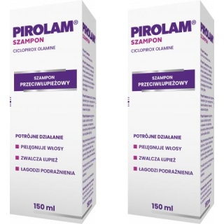 2 x PIROLAM Szampon przeciwłupieżowy z witaminami A+E 150 ml - zdjęcie poglądowe #3