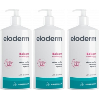 3 x ELODERM Balsam nawilżający, 400 ml - zdjęcie poglądowe #1