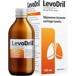 Levodril syrop 60 mg/10ml 120 ml - zdjęcie poglądowe #1