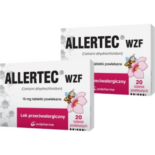 2 x Allertec WZF 10 mg 20 tabletek - zdjęcie poglądowe #1