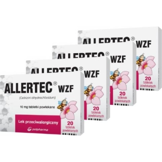 4 x Allertec WZF 10 mg 20 tabletek - zdjęcie poglądowe #1