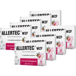 8 x Allertec WZF 10 mg 20 tabletek - zdjęcie poglądowe #1