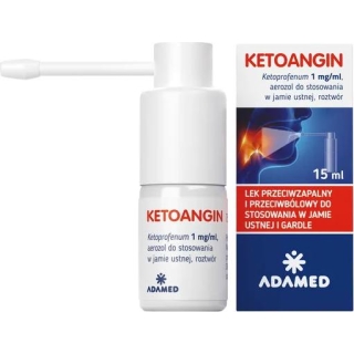 KETOANGIN aerozol do stosowania w jamie ustnej, 15 ml - zdjęcie poglądowe #1