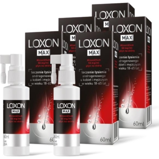 5 x LOXON MAX 5% płyn na skórę, 60 ml - zdjęcie poglądowe #1