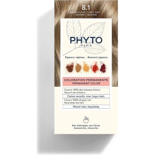 PHYTO COLOR Farba do włosów trwała jasny popielaty 8.1, 50 ml - zdjęcie poglądowe #1