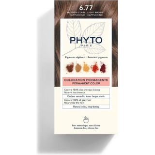 PHYTO COLOR Farba do włosów jasne brązowe capuccino 6.77, 50 ml - zdjęcie poglądowe #1