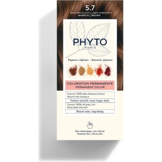 PHYTO COLOR Farba do włosów jasny kasztanowy brąz 5.7, 50ml - zdjęcie poglądowe #1