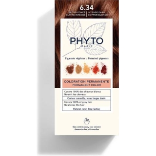 PHYTO COLOR Farba do włosów intensywny ciemny miedziany blond 6.34, 50 ml - zdjęcie poglądowe #1