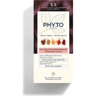 PHYTO COLOR Farba do włosów trwała jasny mahoniowy brąz 5.5, 50 ml - zdjęcie poglądowe #1