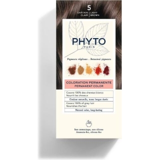 PHYTO COLOR Farba do włosów jasny kasztan 5, 50 ml - zdjęcie poglądowe #1